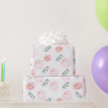 ピンクアジサイ包み紙 ラッピングペーパー<br><div class="desc">緑かわいらしに包まれたピンクのあじさい花のポップ・アートの紙。コレクション内のシャワー招待状やその他の物と調整する。シャワ素晴らしー、誕生日、結婚そして特別な日々のための包装紙!</div>