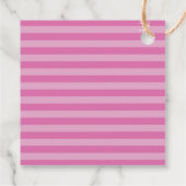 ピンクアジサイ女の子ベビーシャワーありがとう フェイバータグ (裏面)