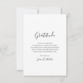 ピンクアジサイ花水彩葬儀悔やみや弔慰 サンキューカード (裏面)