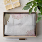 ピンクアジサイ蝶の花フローラスクリプトアート 薄葉紙 (ギフト)