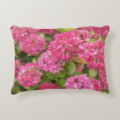 ピンクアジサイ開花フローラ アクセントクッション (正面)