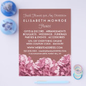 ピンクアジサイ、フローリ広告ーの チラシ (シングル)