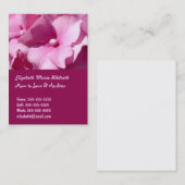 ピンクアジサイ – ママ呼び出しカードテンプレート コーリングカード (正面/裏面)