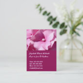 ピンクアジサイ – ママ呼び出しカードテンプレート コーリングカード (スタンド正面)