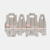 ピンクアジサイ・メイソン・ジャー結婚式の引き出物ギフトボックス フェイバーボックス (折り畳みなし)