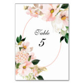 ピンクアジサイCosmosホワイトチューリップ テーブルナンバー (裏面)