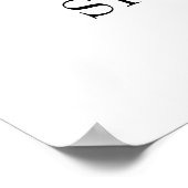 ピンクアジランゲアブーケブライダルシャワーウェルカム ポスター (角)