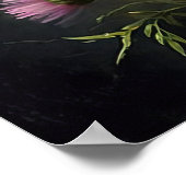 ピンクアスター花アートプリントポスター ポスター (角)