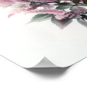 ピンクアスティルベフラワーアートプリントポスター ポスター (角)