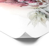 ピンクアスティルベフラワーアートプリントポスター ポスター (角)