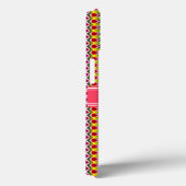 ピンクアステカの部族のイカットパーソナライズされた名 Case-Mate iPhoneケース (裏面 / 右)