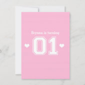 ピンクアスレチック01第1期パーティの招待状 招待状 (正面)