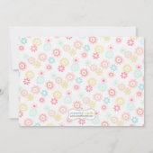 ピンクアズベビーシャワー招待状 招待状 (裏面)