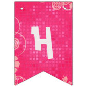 ピンクアットジ遊ェレードハッピーバースデー バンティングフラッグ (第2の旗)