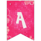 ピンクアットジ遊ェレードハッピーバースデー バンティングフラッグ (第3の旗)