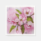 ピンクアップルフラムス紙ナプキン スタンダードカクテルナプキン (正面)