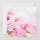 ピンクアップルフラワーズ誕生日パーティーの招待状 招待状 (裏面)