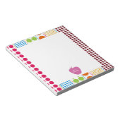 ピンクアップルボーホドット先生 ノートパッド (アングル)