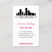 ピンクアドロゴ美容師次のアポイントメント 予約カード (裏面)