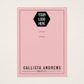 ピンクアドロゴ複数バッジリール表示カード (正面)