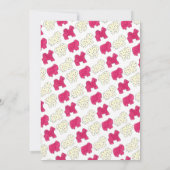 ピンクアニマルクラッカークッキーサーカスバースデーパーティー 招待状 (裏面)