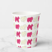 ピンクアニマルクラッカークッキーサーカスバースデーパーティー 紙コップ (裏面)