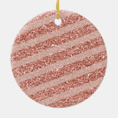 ピンクアニマルシスタークリスマスギフトオーナメント セラミックオーナメント (裏面)