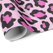 ピンクアニマルプリント包装紙 ラッピングペーパー (ロールコーナー)