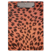 ピンクアニマルプリント クリップボード (正面)