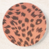 ピンクアニマルプリント コースター (正面)