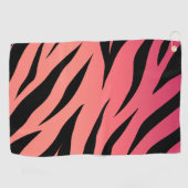 ピンクアニマルプリント ゴルフタオル (横)