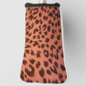 ピンクアニマルプリント ゴルフヘッドカバー (回転90)