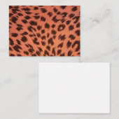 ピンクアニマルプリント ノートカード (正面/裏面)