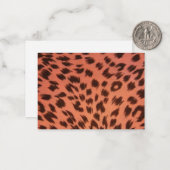 ピンクアニマルプリント ノートカード (正面/裏面インサイチュ)