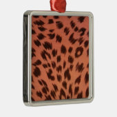 ピンクアニマルプリント メタルオーナメント (右)