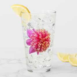 ピンクアネモネダリア開花フローラ タンブラーグラス