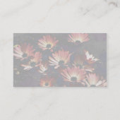 ピンクアフリカデイジーフローラ名刺 名刺 (裏面)