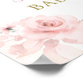 ピンクアフロエンジェルベビー天国がウェルカムサインを送信 ポスター (角)