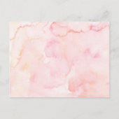 ピンクアフロエンジェルベビー天国がベビーのために本を送った インビテーションポストカード (裏面)