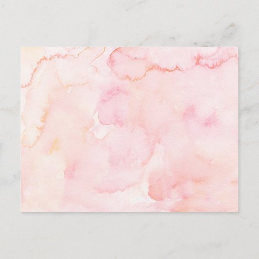 ピンクアフロエンジェルベビー天国がベビーのために本を送った インビテーションポストカード (裏面)