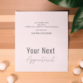 ピンクアポイントメントカード美しいスパサロン 予約カード