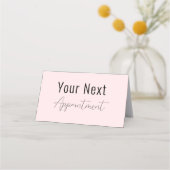 ピンクアポイントメントカード美しいスパサロン 予約カード (正面)