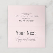 ピンクアポイントメントカード美しいスパサロン 予約カード (外部開封)