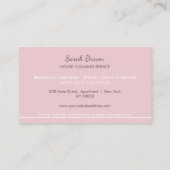 ピンクアポイントメントリマインダーハウスクリーニング 名刺 (裏面)