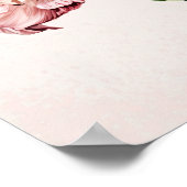 ピンクアマリリスフラワーアートプリントポスター ポスター (角)