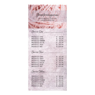 ピンクアミグルミテーラーヤーン編み物クロシェ ラックカード