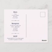 ピンクアラビアンナイトウォーターカラーキンセアニラ ポストカード (裏面)