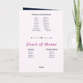 ピンクアラビアンナイトウォーターカラーキンセアニラ 招待状 (裏面)