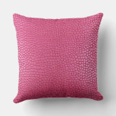 ピンクアリゲフェイクータアニマルプリント クッション (裏面)