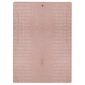 ピンクアリゲータテクスチャプリント クリップボード (裏面)